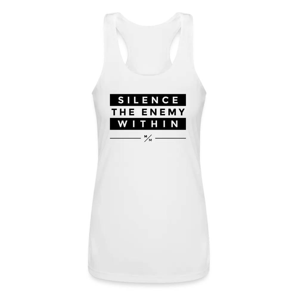 Silence the Enemy Within - Women’s Performance Racerback Tank Top