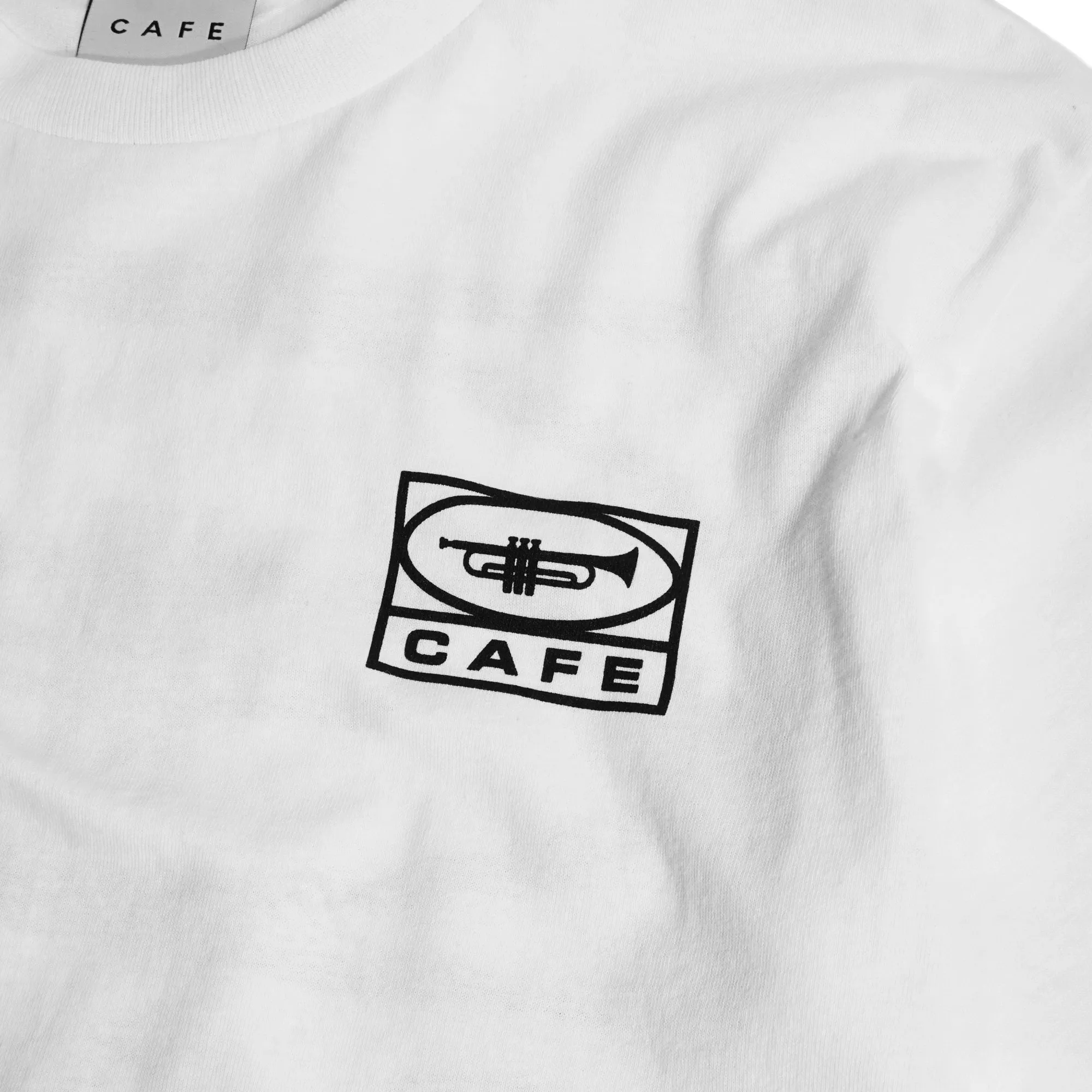 Skateboard Cafe 45 T-Shirt | White & Black