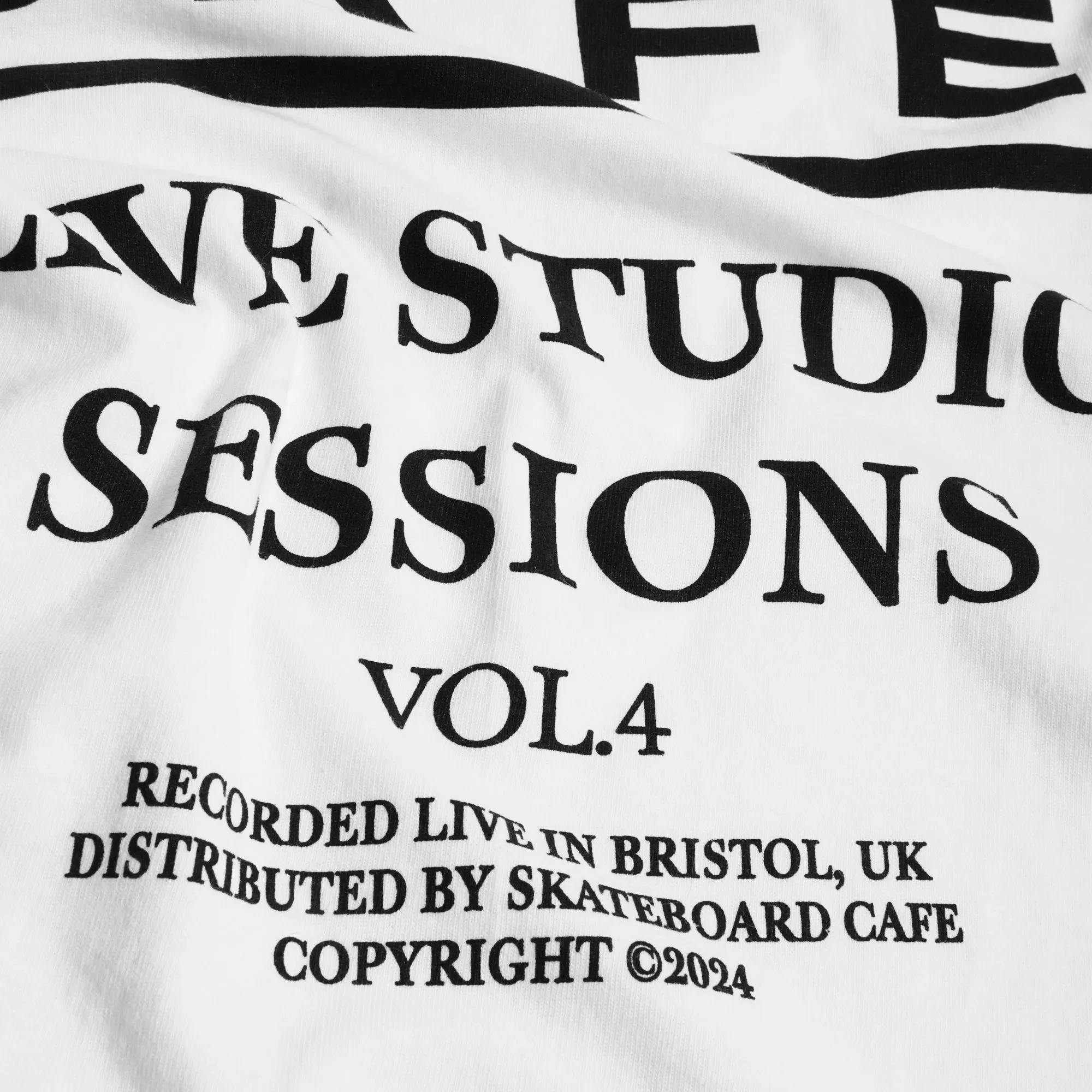 Skateboard Cafe 45 T-Shirt | White & Black