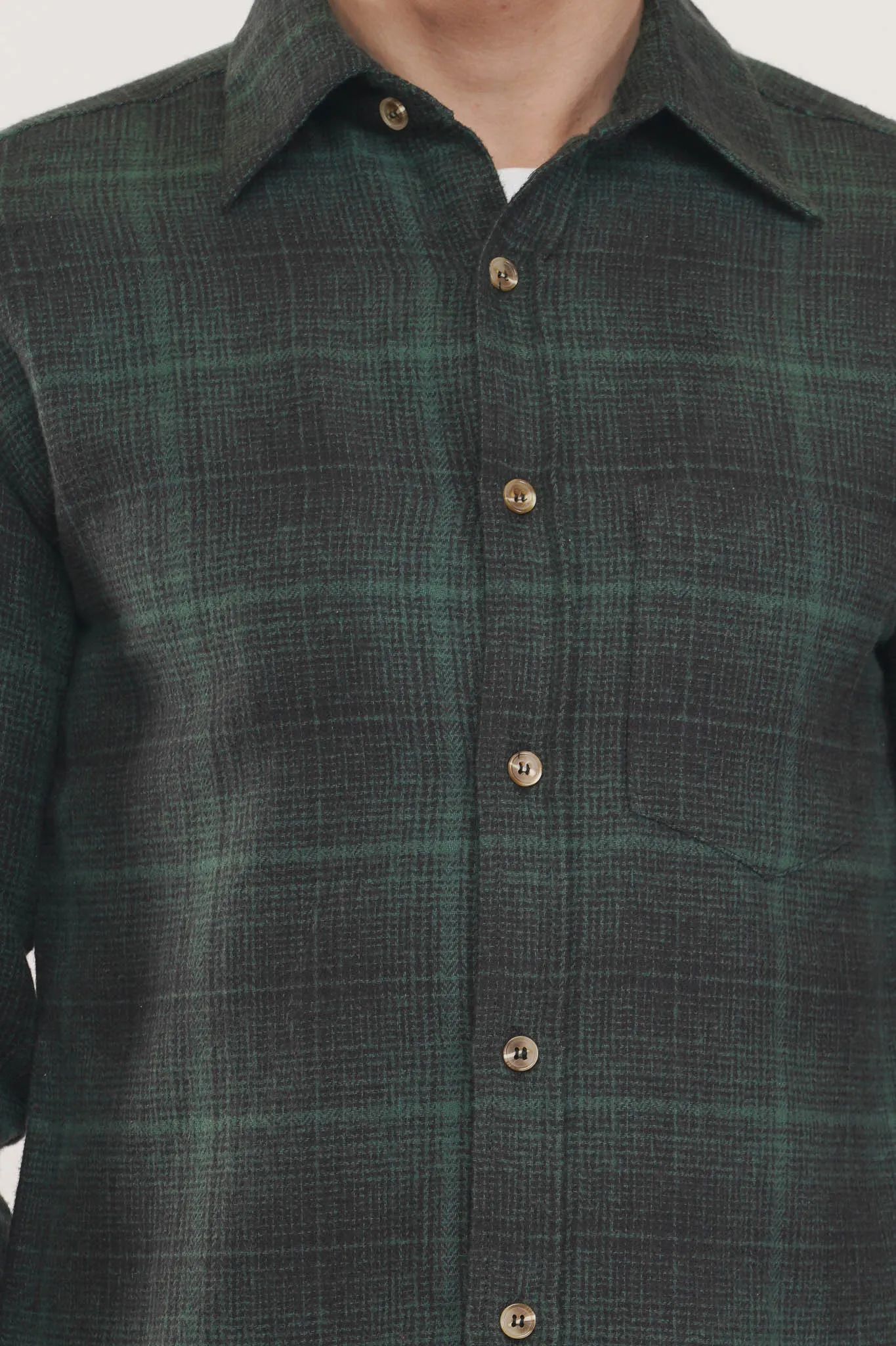 Sleek Noble  | Green & Black Checkered Shirt