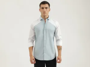 Slim Fit Cut Away Collar Solid Shirts