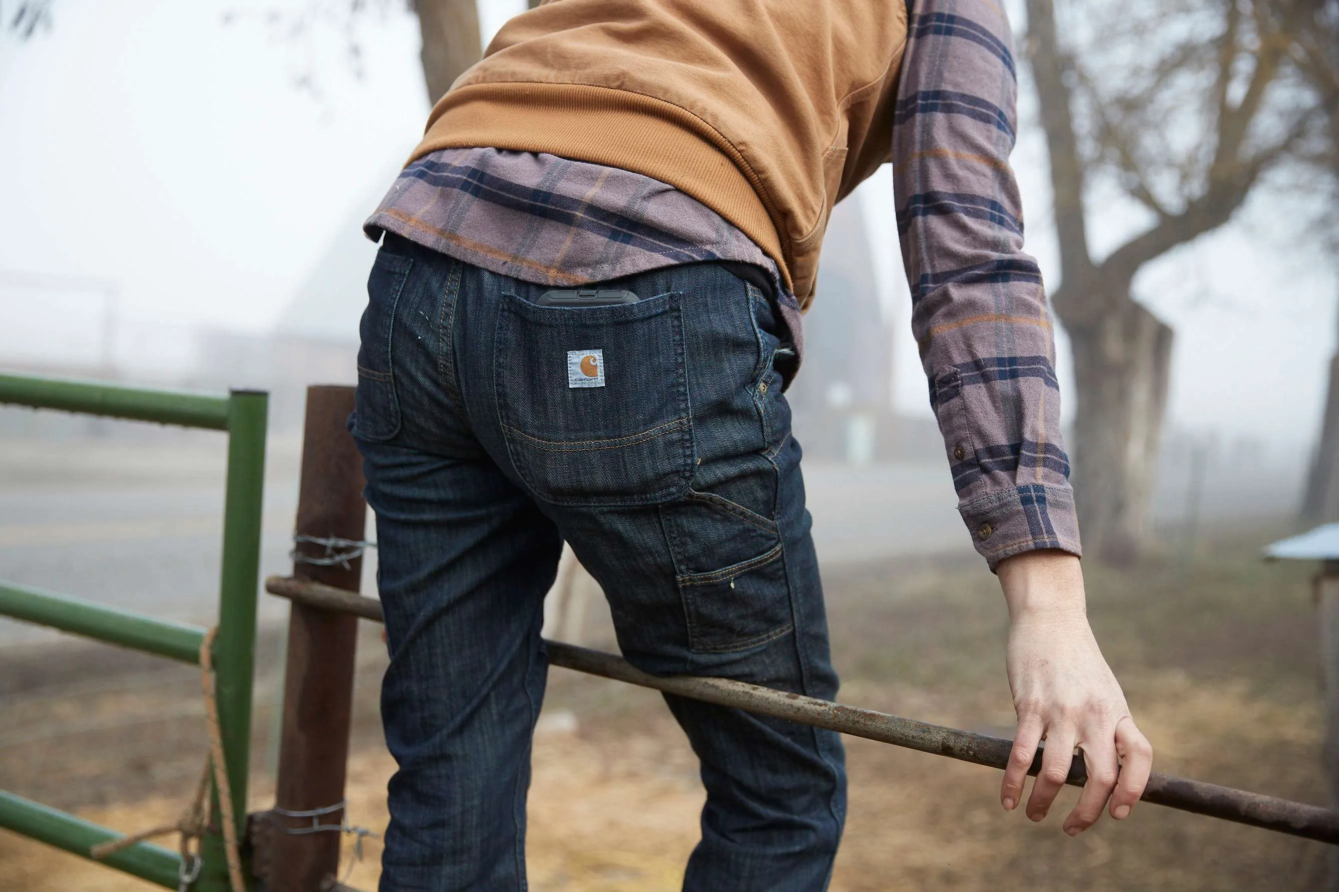 Slim-Fit Layton Double-Front Straight Leg Jean