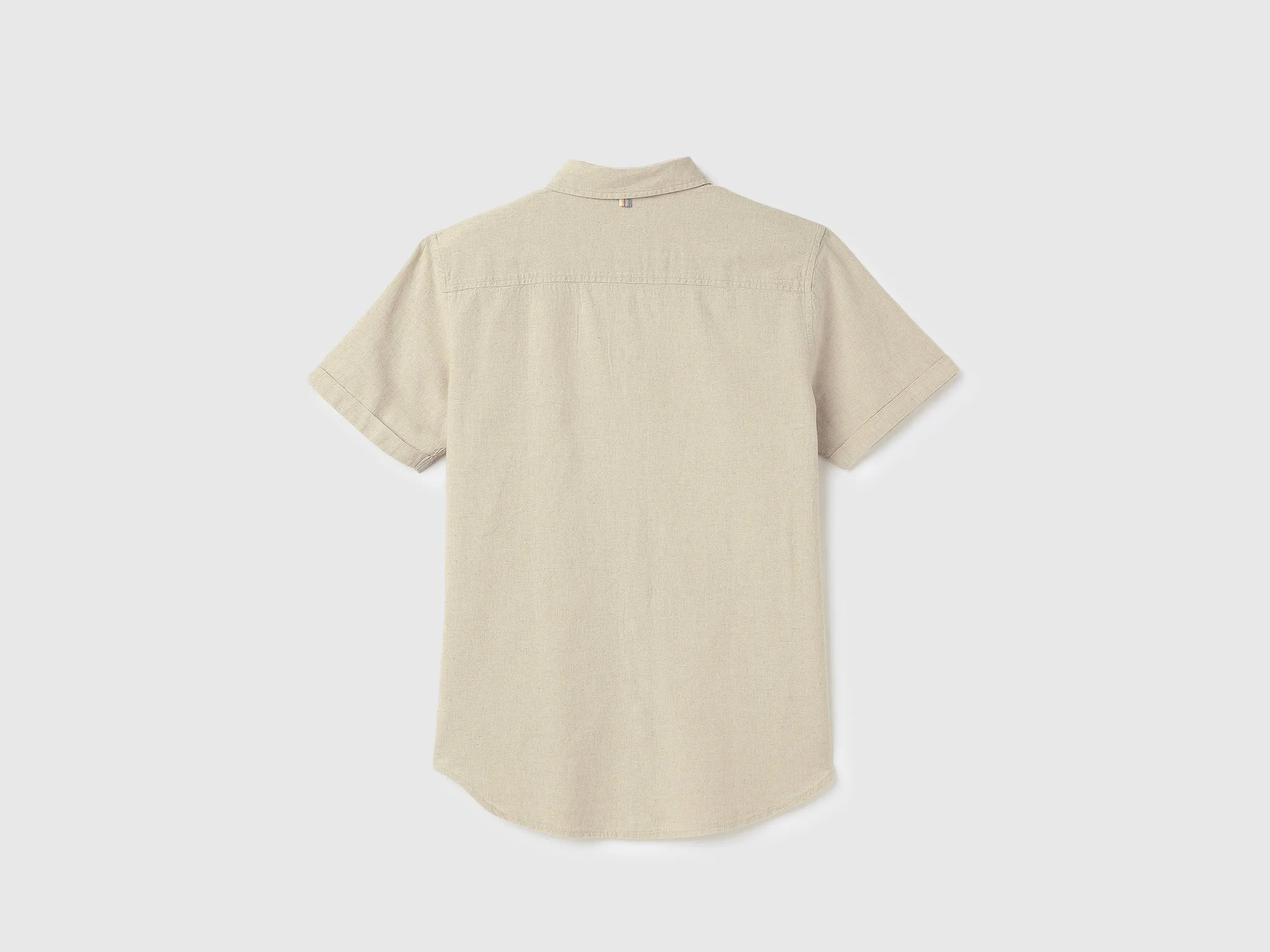 Slim Fit Spread Collar Solid Shirts