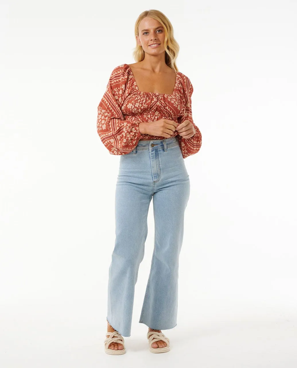 SOLEIL L/S TOP - RUST