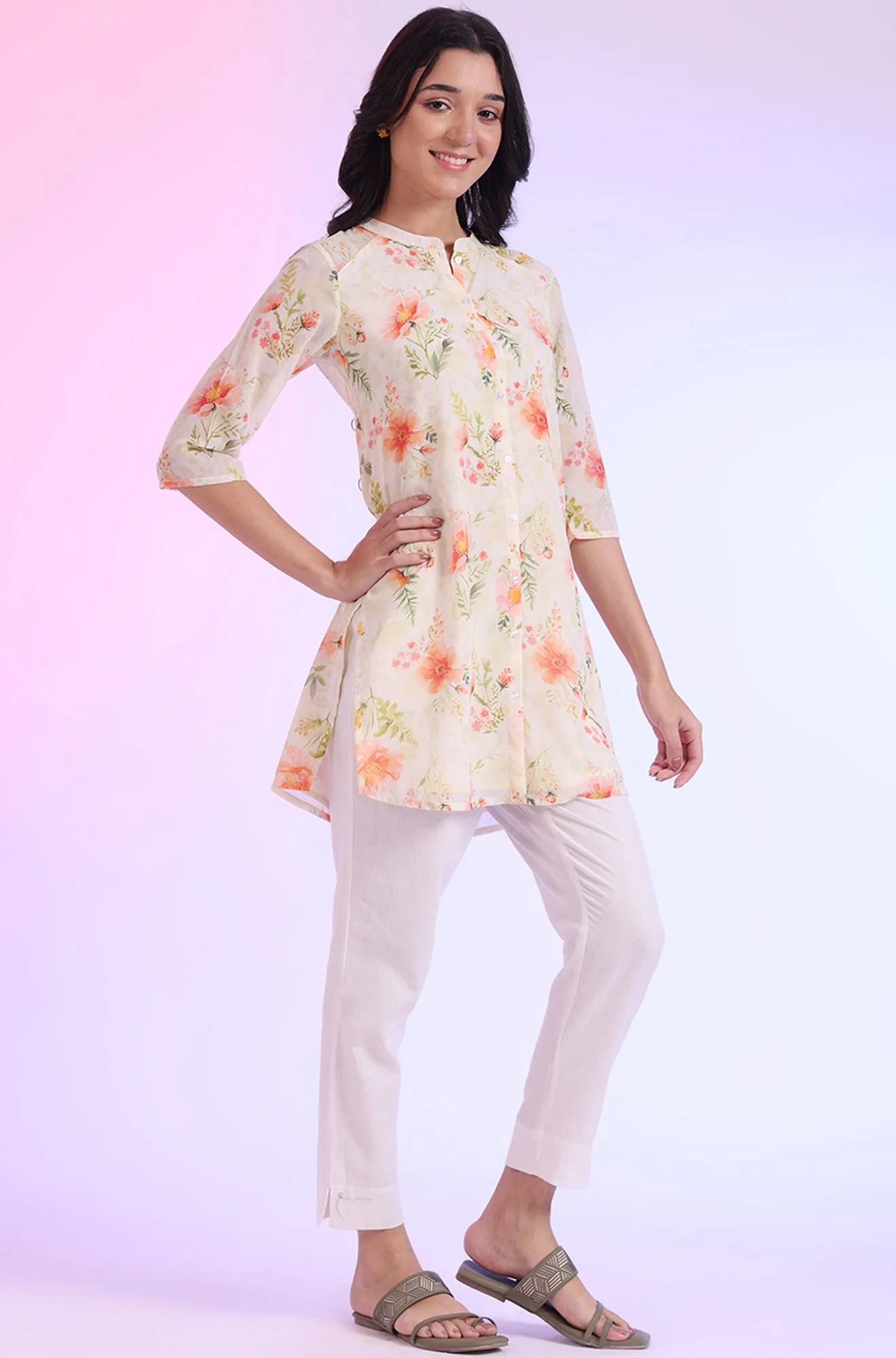 Solid Cotton Blend Palazzos