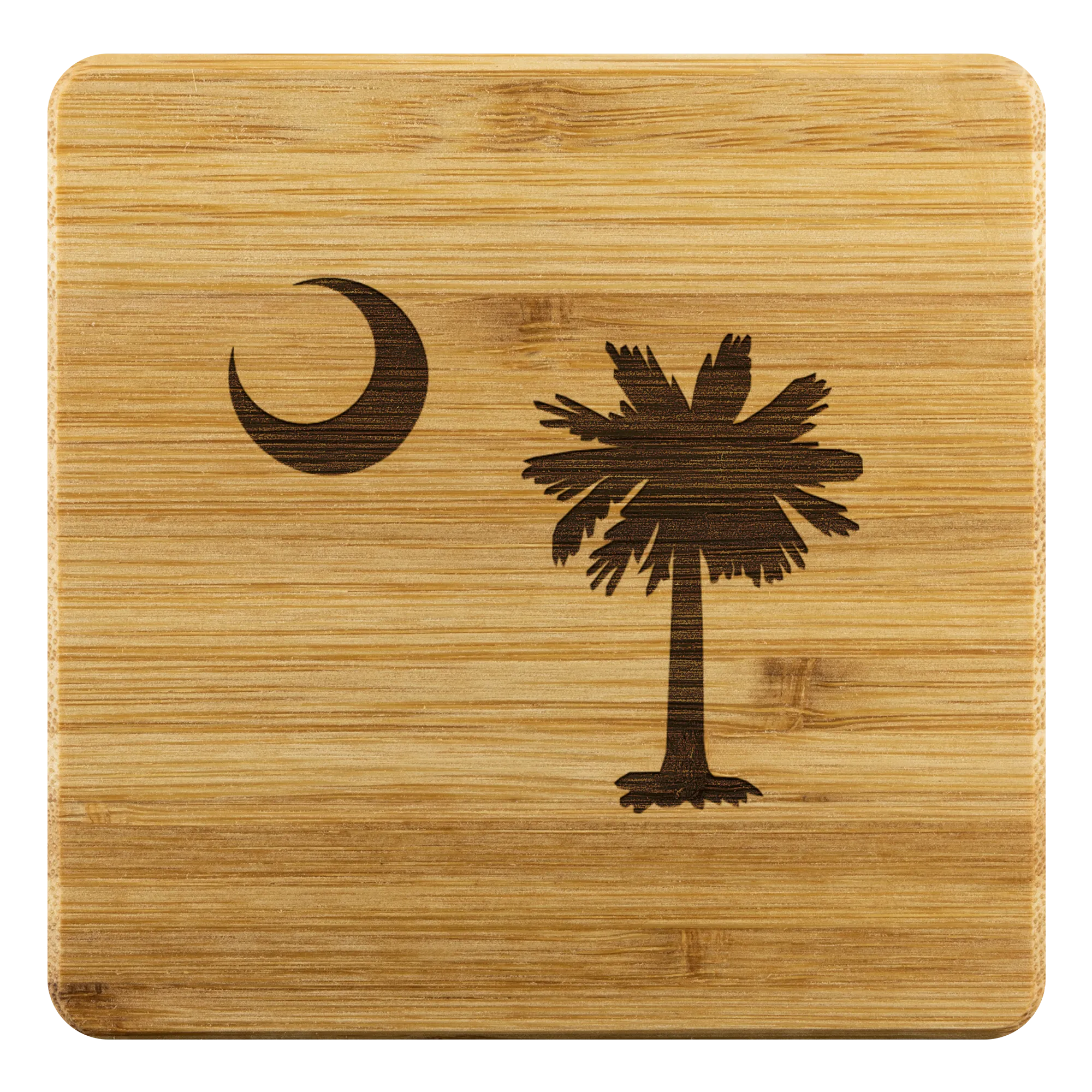 South Carolina Logo Bamboo Coaster Set
