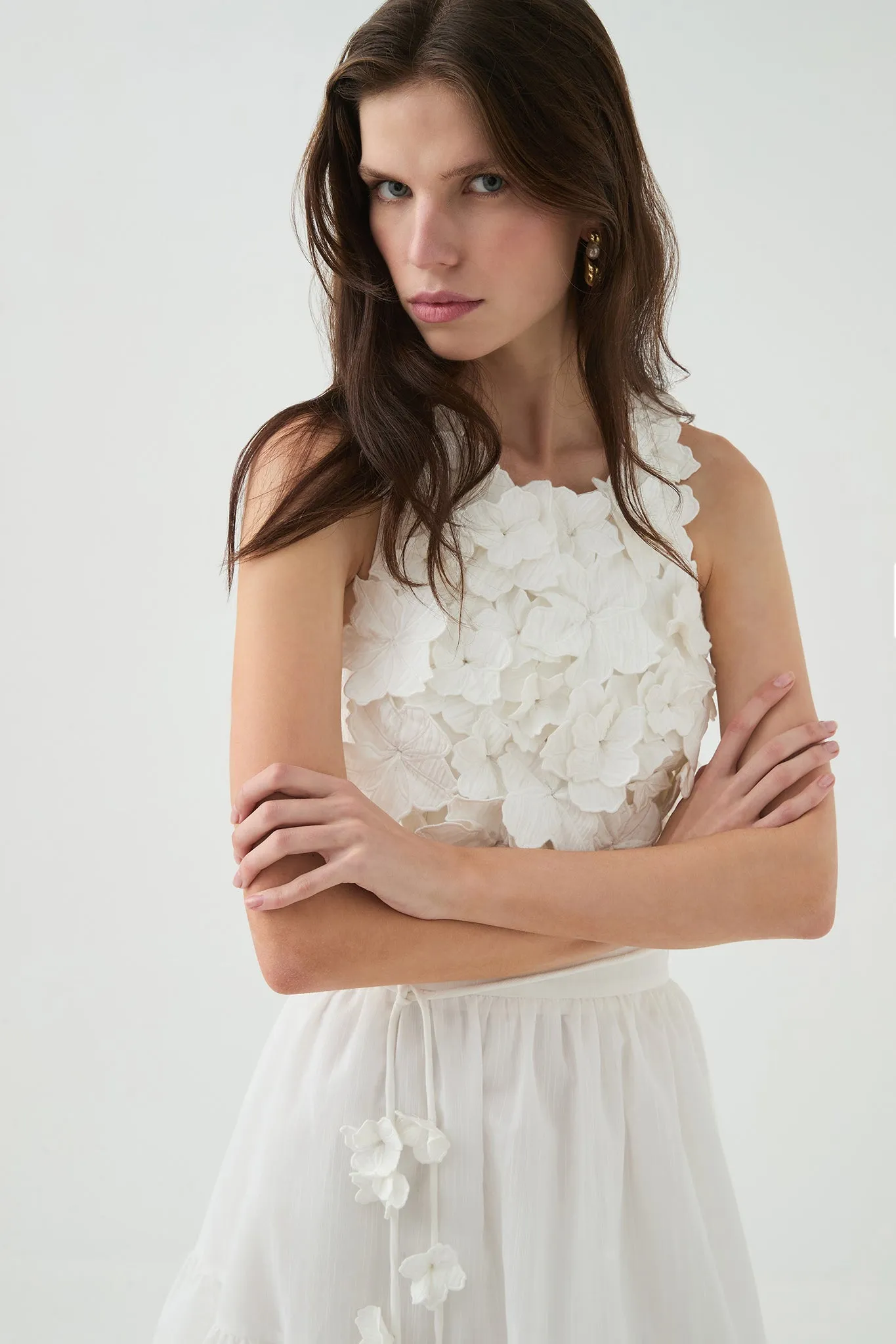 Splendour Flower Shell Top