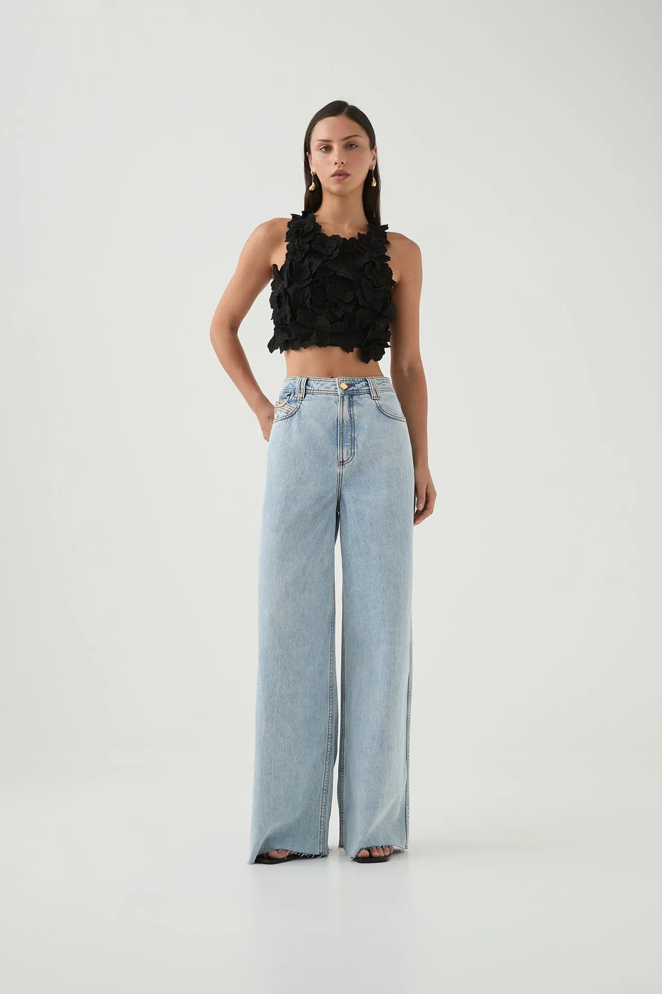 Splendour Flower Shell Top