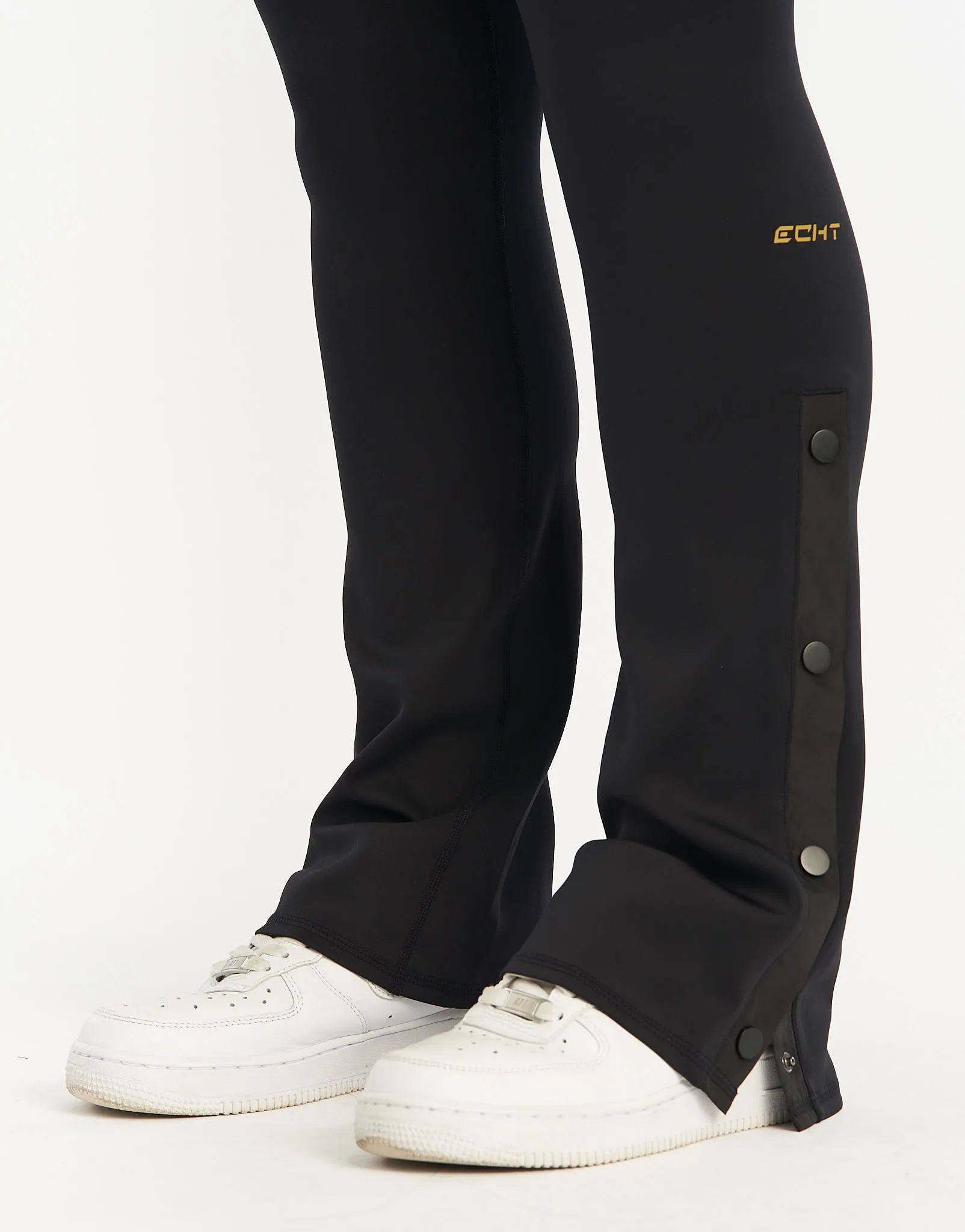 Split Flare Pants - Black