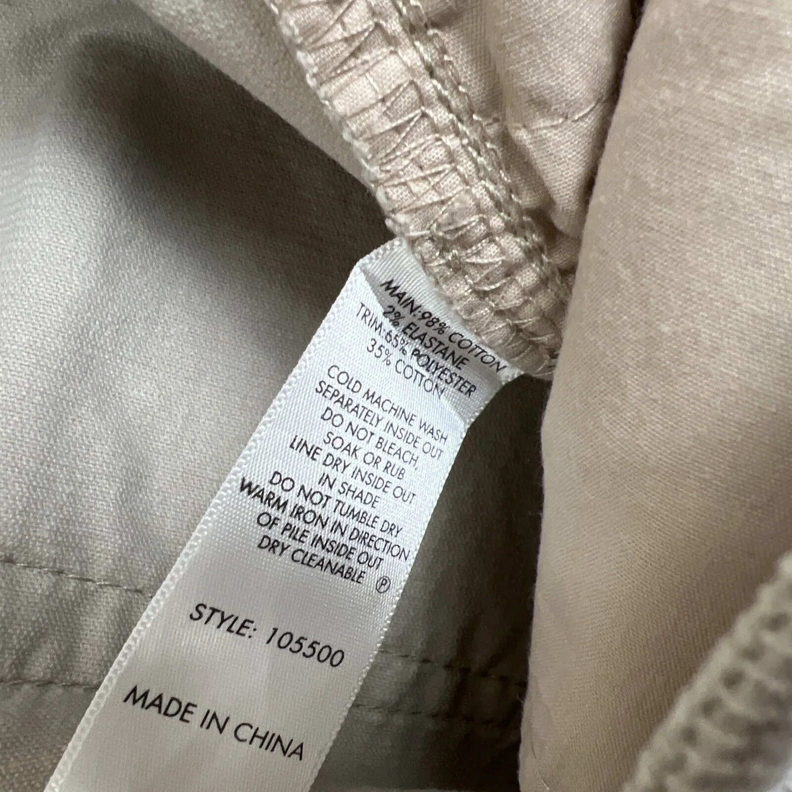 Sportscraft Womens Beige Straight Corduroy Pants Size 6