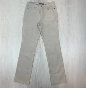 Sportscraft Womens Beige Straight Corduroy Pants Size 6