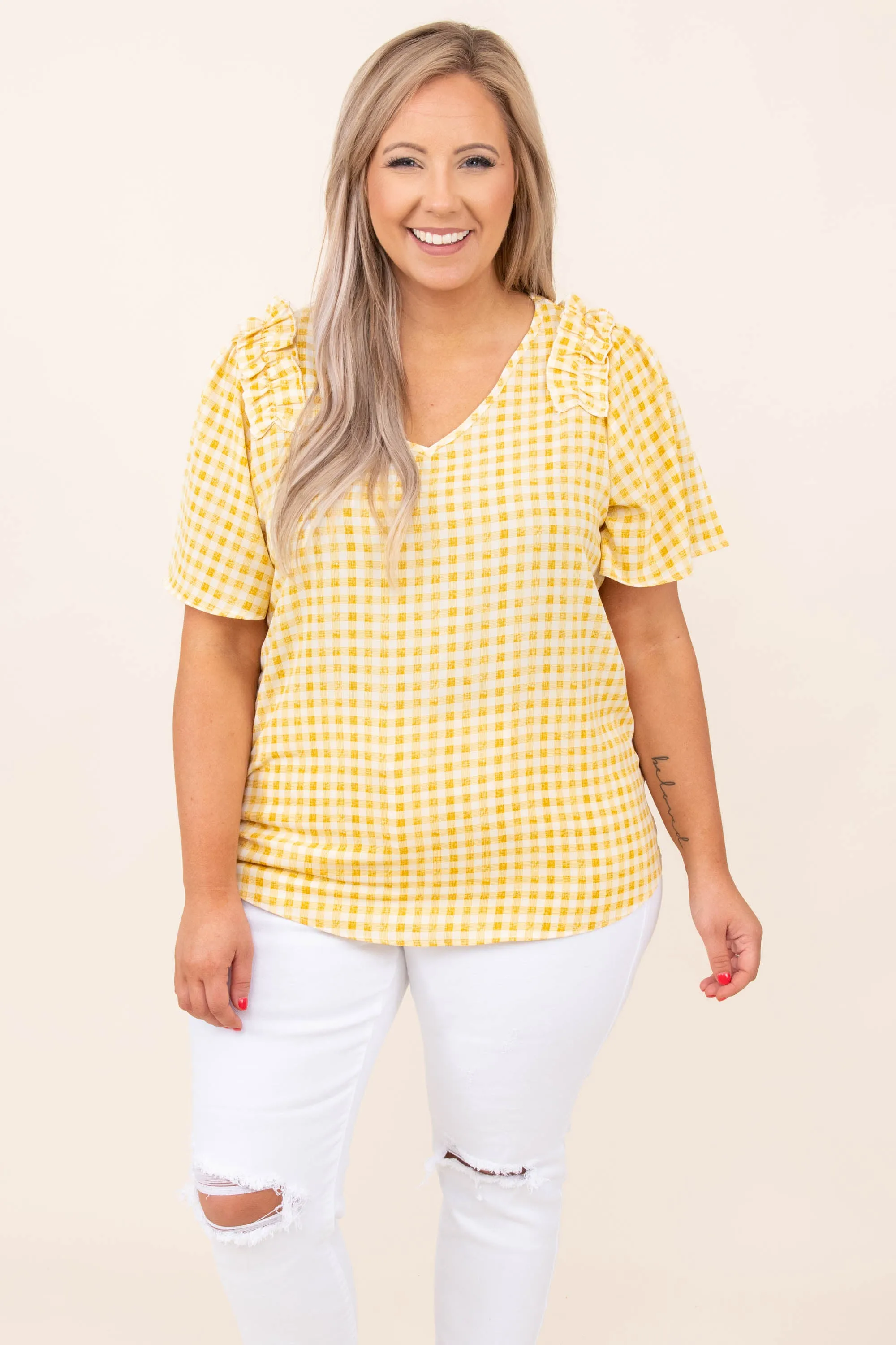 Stay Stunning Top, Yellow
