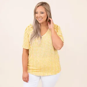Stay Stunning Top, Yellow