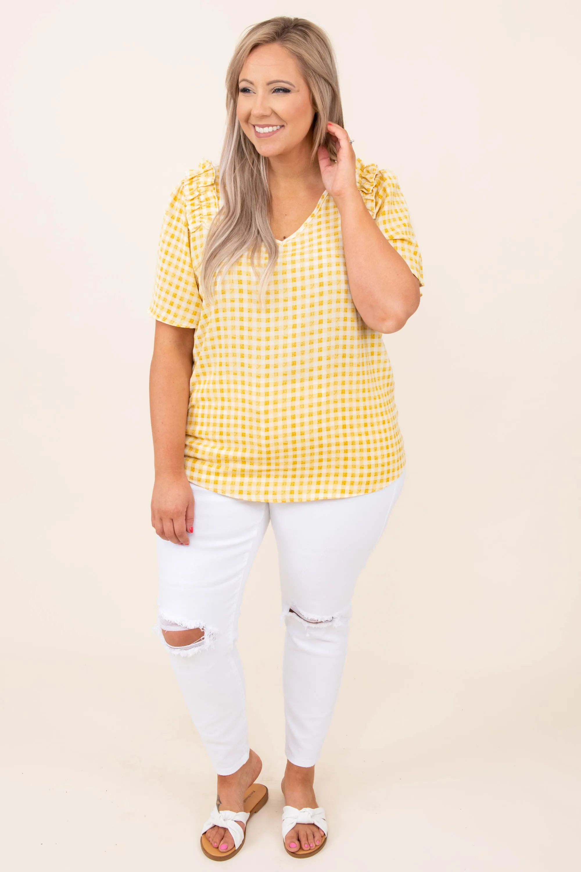 Stay Stunning Top, Yellow