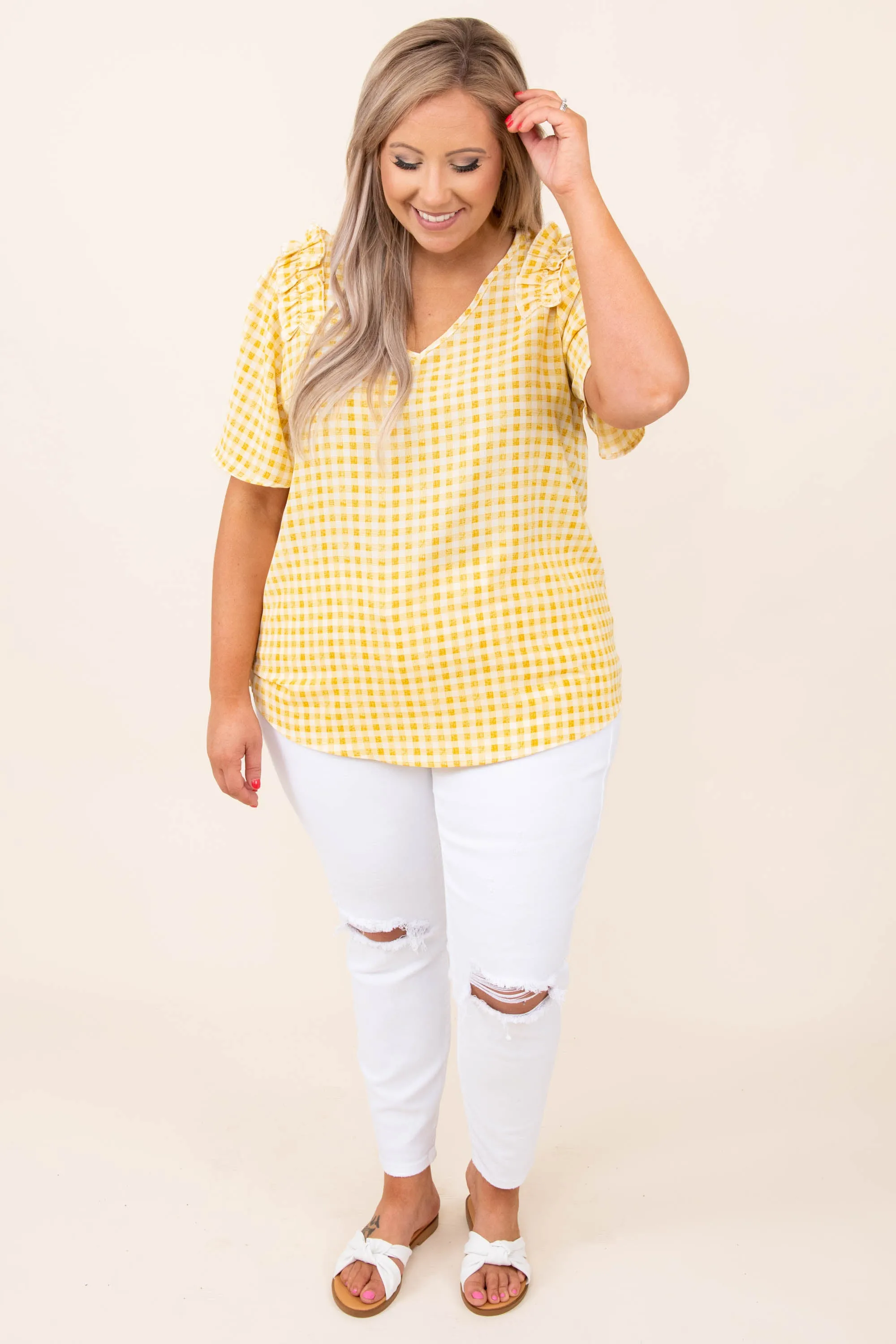 Stay Stunning Top, Yellow