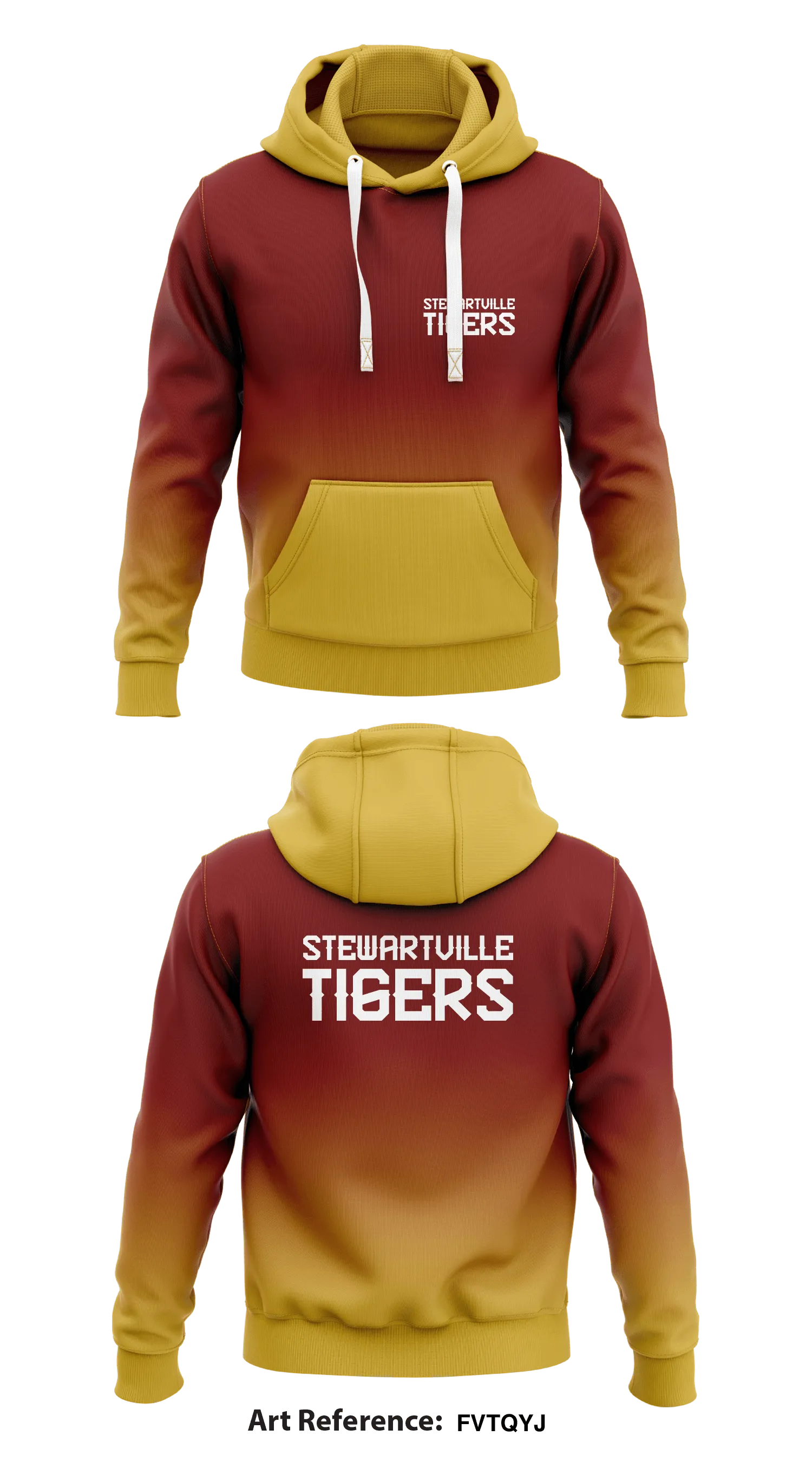 STEWARTVILLE TIGERS Store 1 Core Men's Hooded Performance Sweatshirt - FVTqyJ