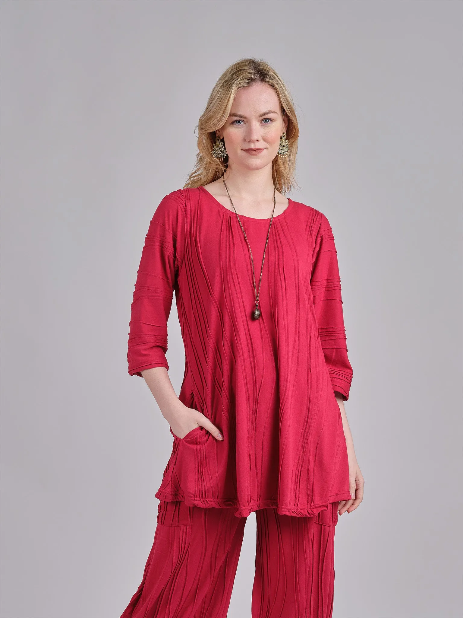 Stitched Long Sleeves Tunic.