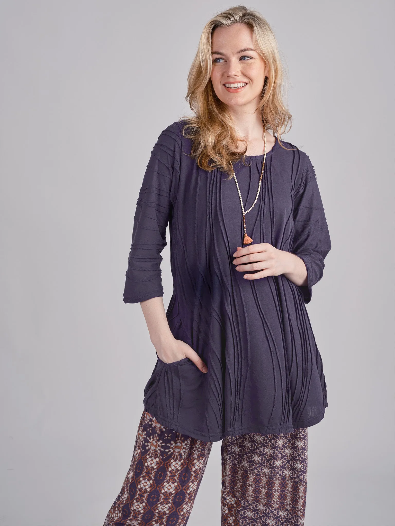 Stitched Long Sleeves Tunic.