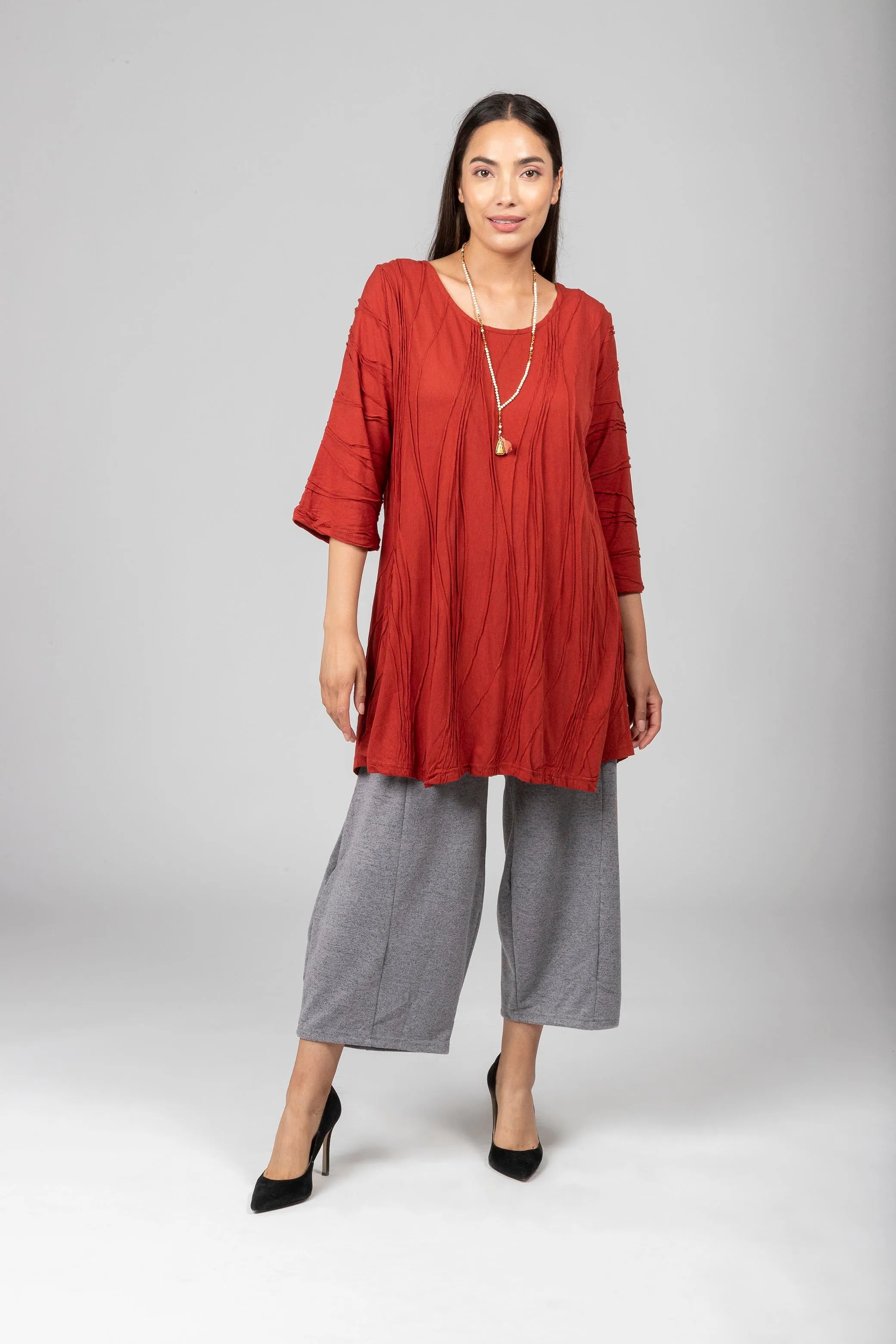 Stitched Long Sleeves Tunic.