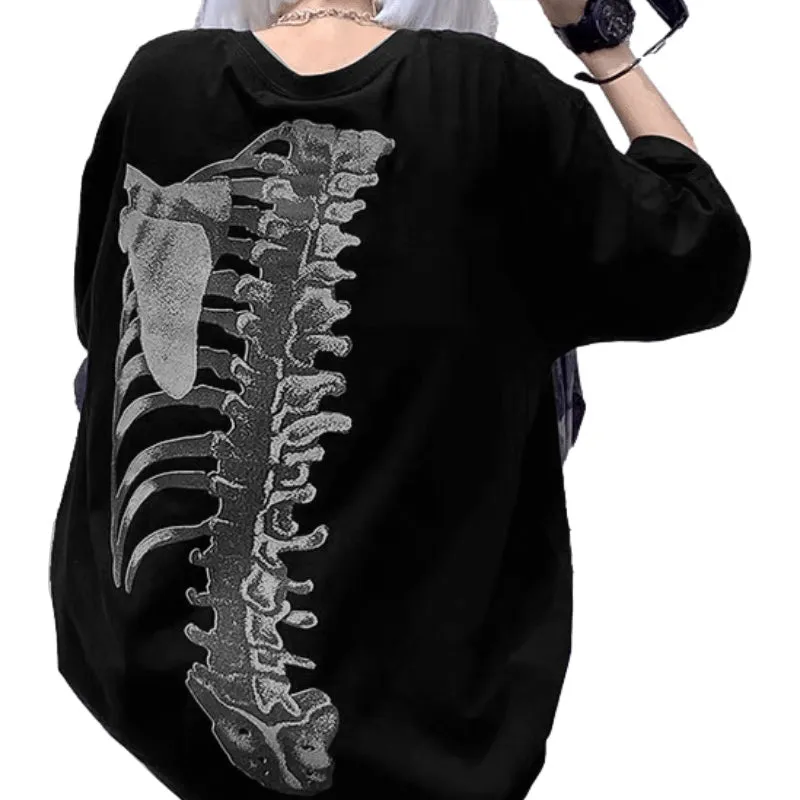 Stretch Skeleton Graphic T-shirt