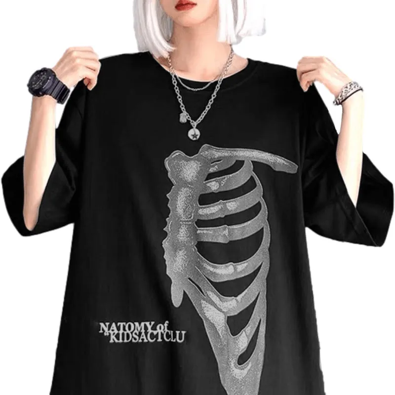 Stretch Skeleton Graphic T-shirt