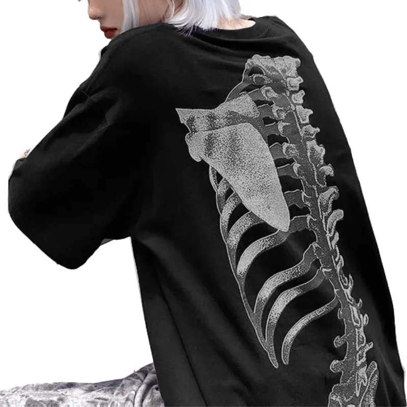 Stretch Skeleton Graphic T-shirt