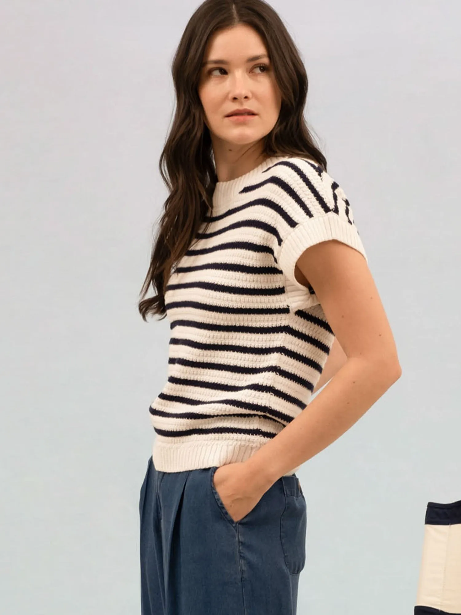 Stripe Sweater Tee