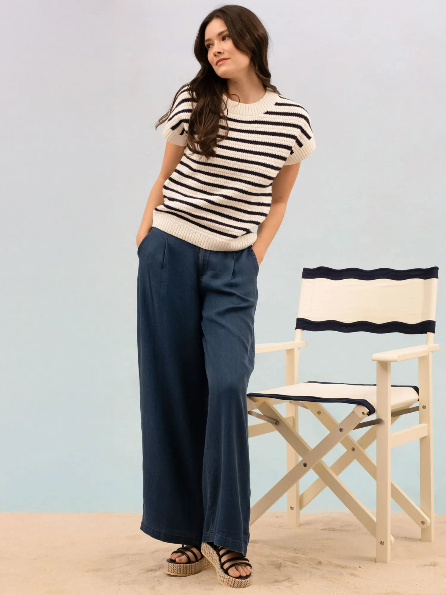 Stripe Sweater Tee