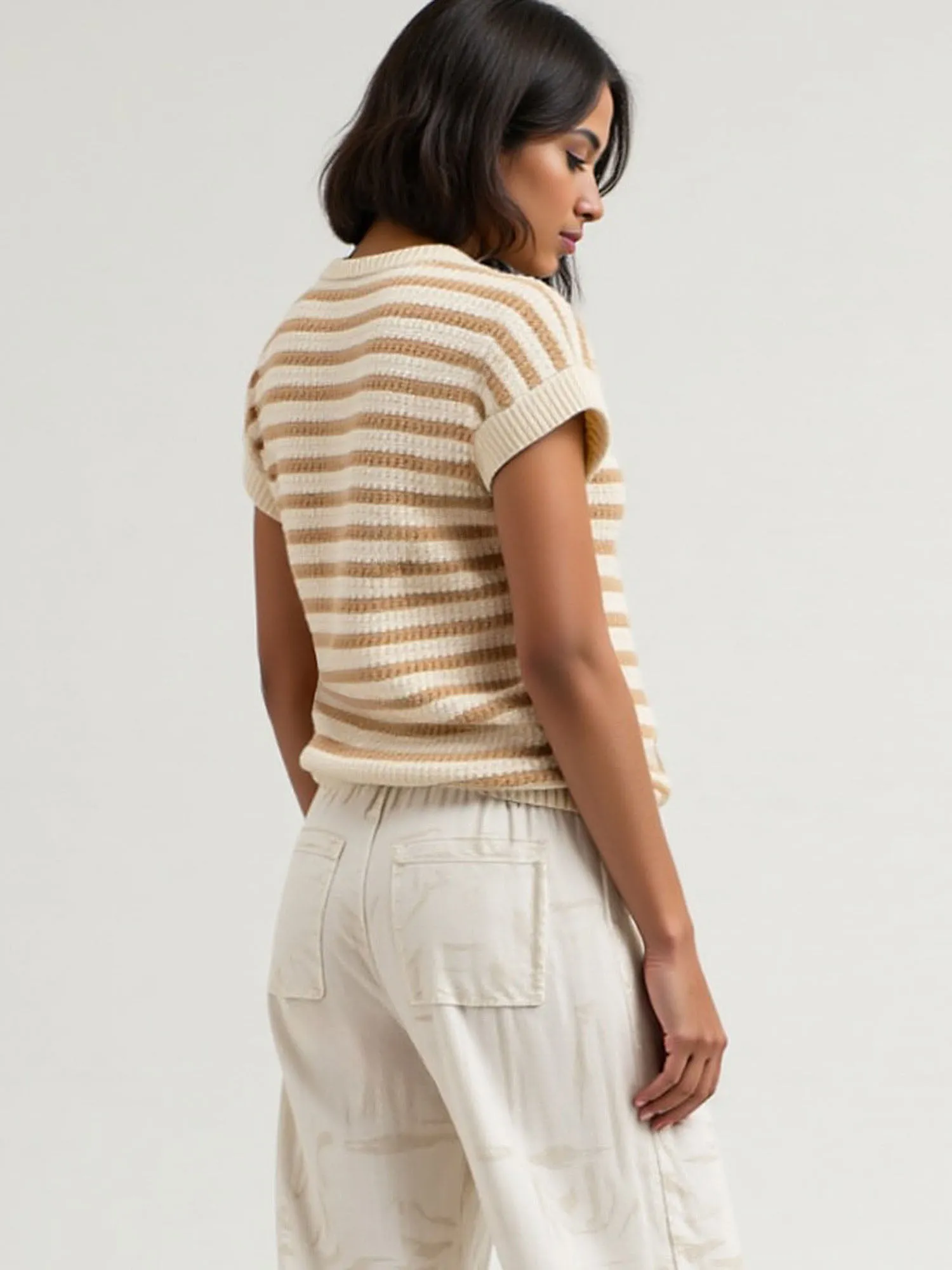 Stripe Sweater Tee