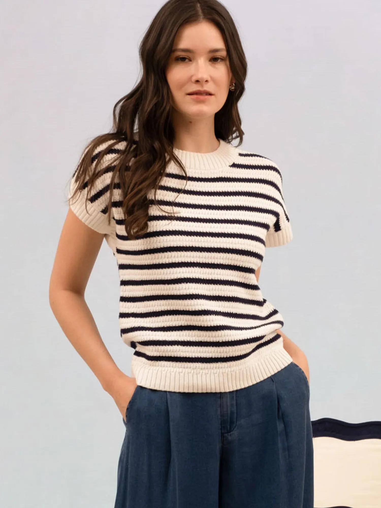 Stripe Sweater Tee