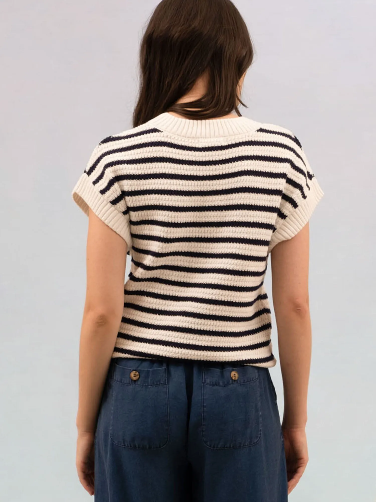 Stripe Sweater Tee