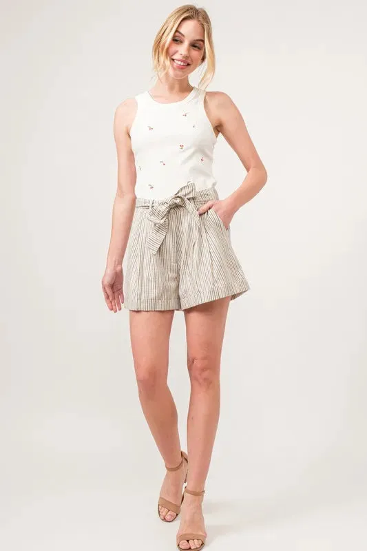 Striped Linen Blend Shorts – Light, Easy & Effortlessly Cool