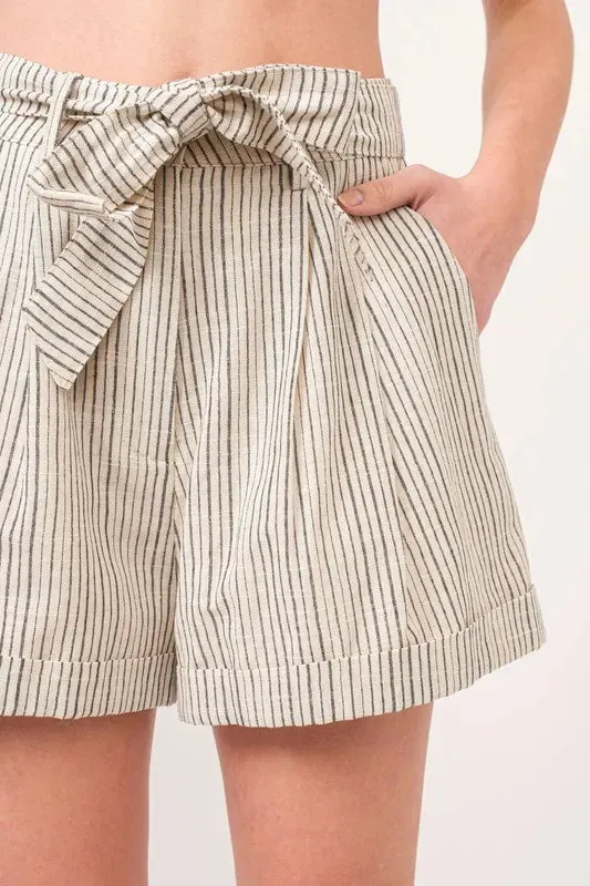 Striped Linen Blend Shorts – Light, Easy & Effortlessly Cool