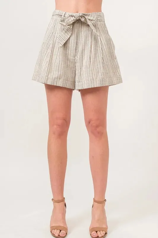 Striped Linen Blend Shorts – Light, Easy & Effortlessly Cool