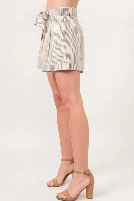 Striped Linen Blend Shorts – Light, Easy & Effortlessly Cool