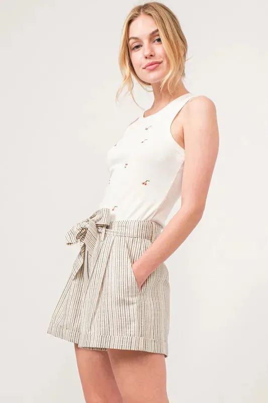 Striped Linen Blend Shorts – Light, Easy & Effortlessly Cool