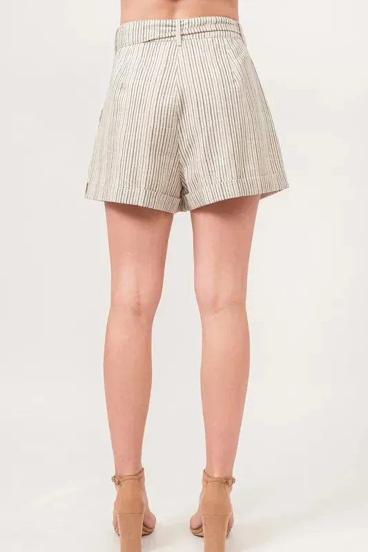 Striped Linen Blend Shorts – Light, Easy & Effortlessly Cool
