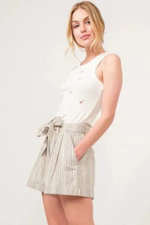 Striped Linen Blend Shorts – Light, Easy & Effortlessly Cool