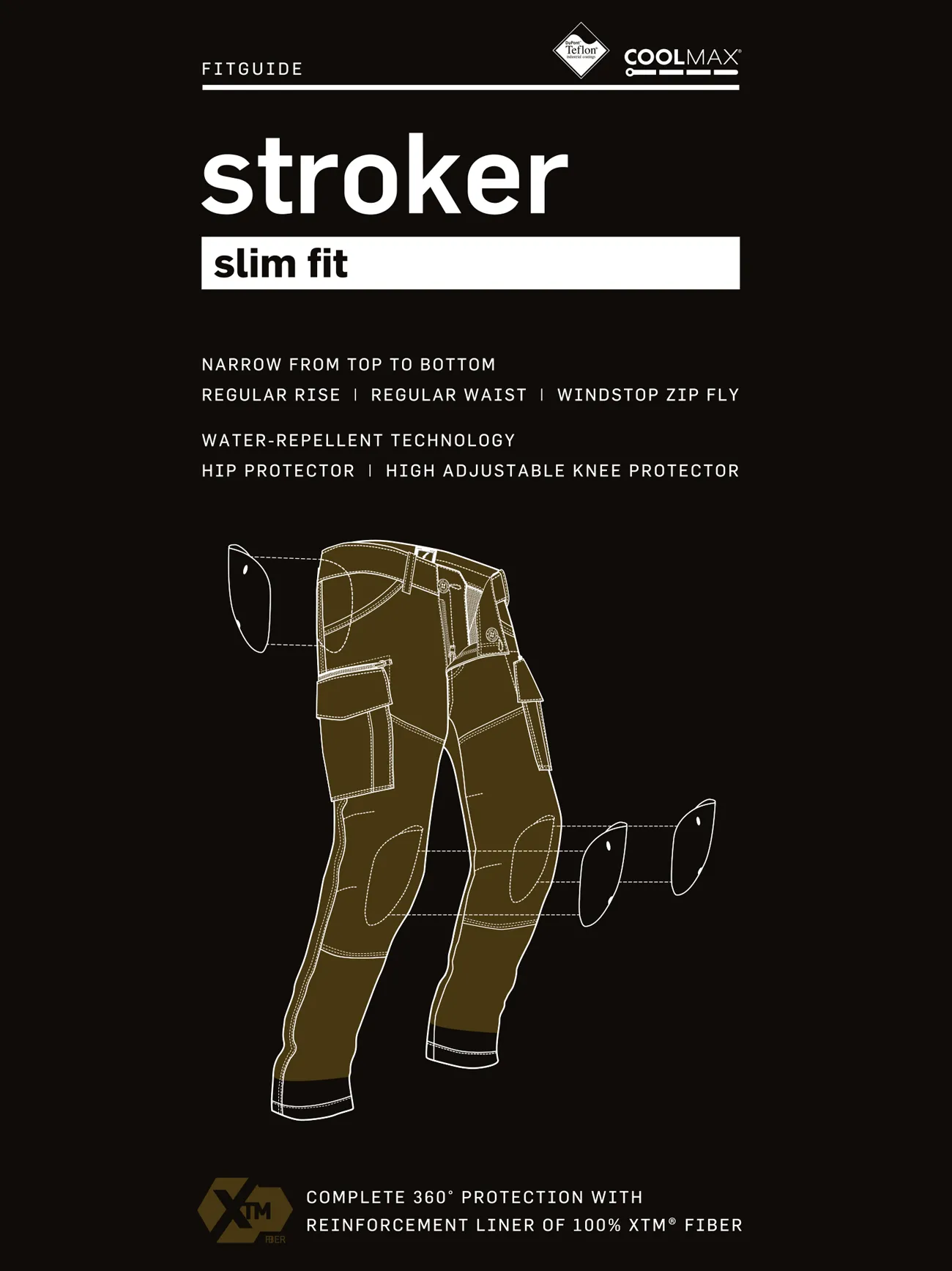 Stroker cargo Kevlar bukse Beige