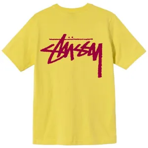 STUSSY CLASSIC STOCK TEE (Lemon)