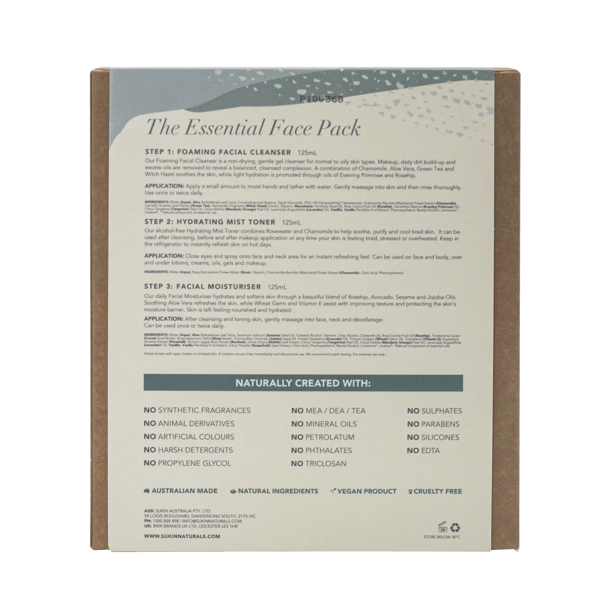 Sukin The Essential Face Pack - Clearance