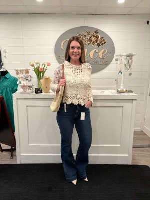 Summer Day Crochet Top - Warm Oat