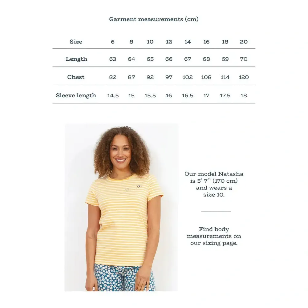 Tarrant Jersey T-Shirt Yellow Bee Stripe