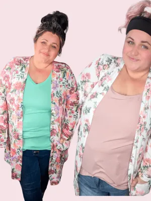 Teagan Triple Stretch Open Cardigan (Prints)