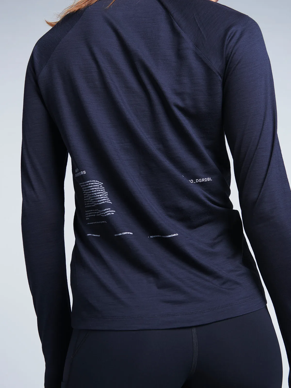 TECH-ERINO Long Sleeve Tee Black
