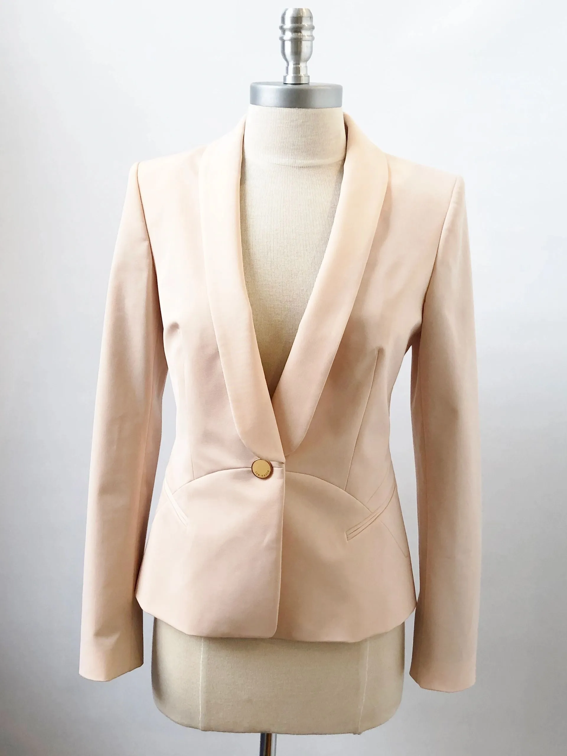 Ted Baker Pale Pink Blazer Size 1 (4 Us)