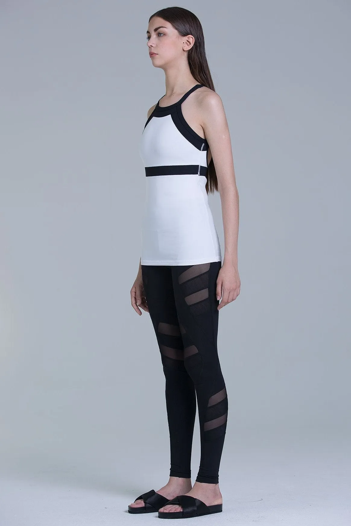 TENDENCY TANK, WHITE/BLACK