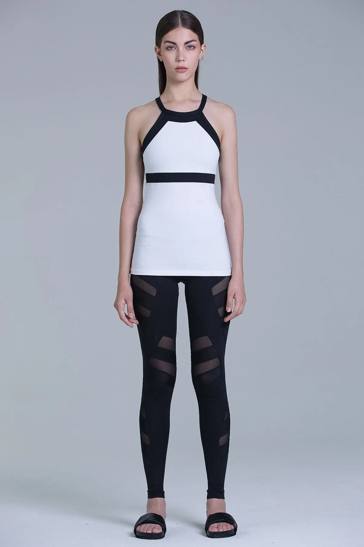 TENDENCY TANK, WHITE/BLACK