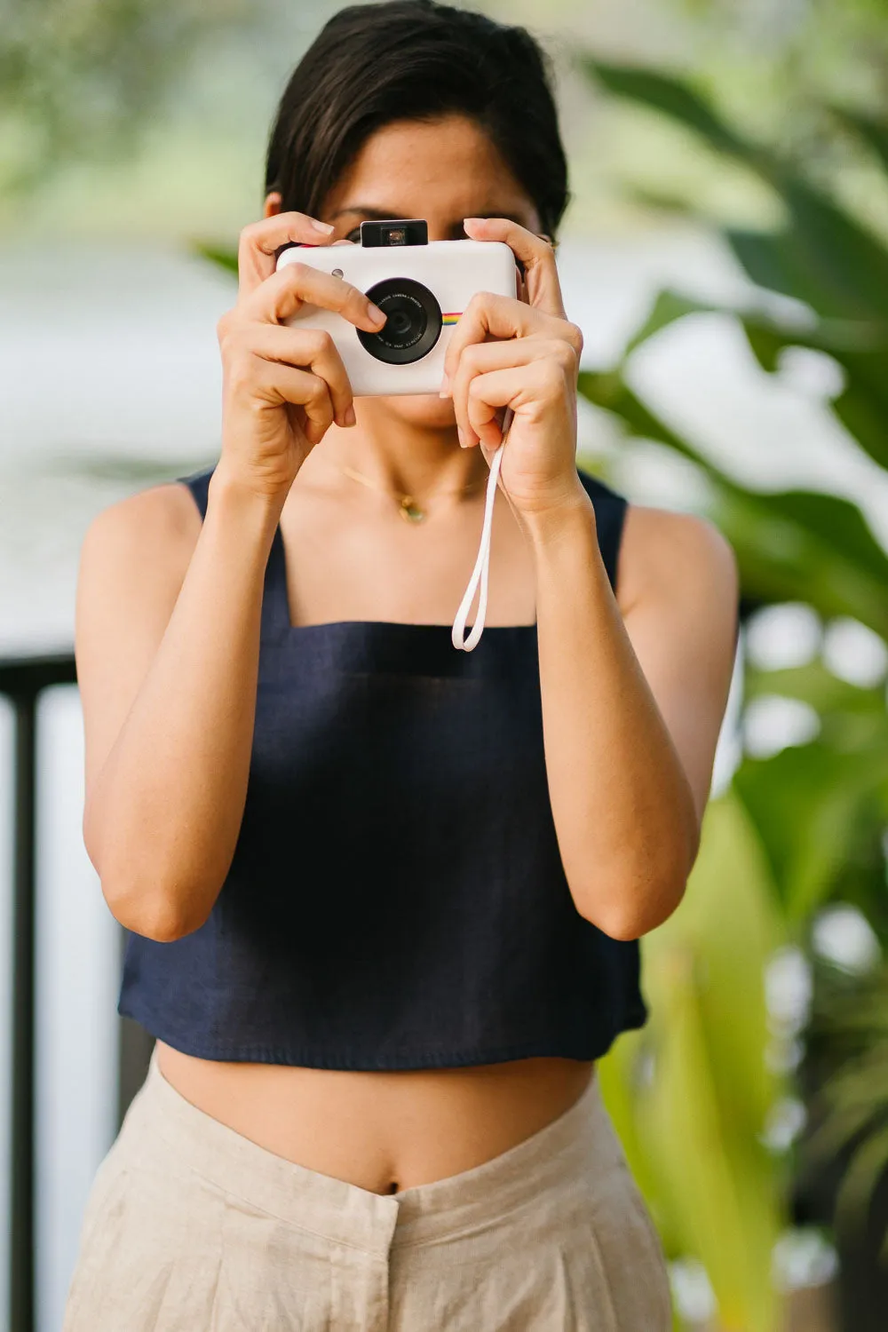 The Linen Crop Tank