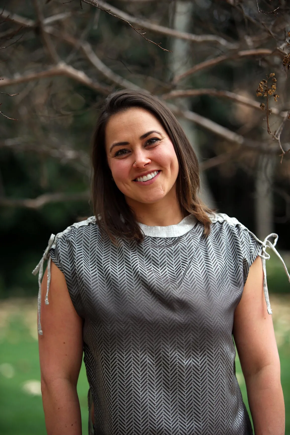 The Samara Blouse - Gray